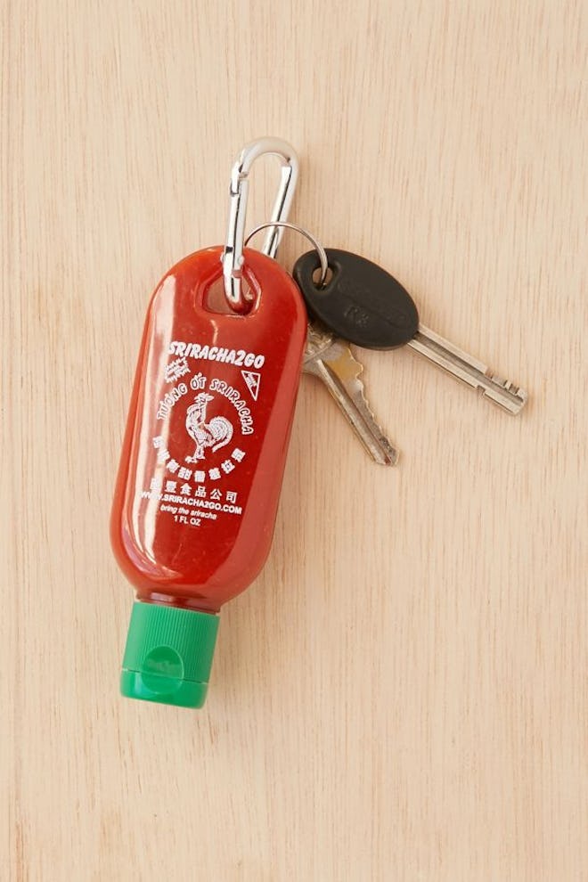 Sriracha To-Go Bottle Keychain