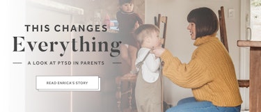 "This Changes Everything" poster with the image of a mother and her kid