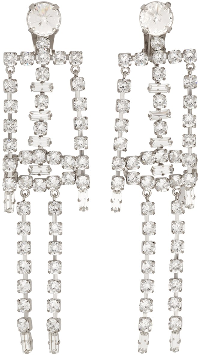 Diamante Skeleton Earrings