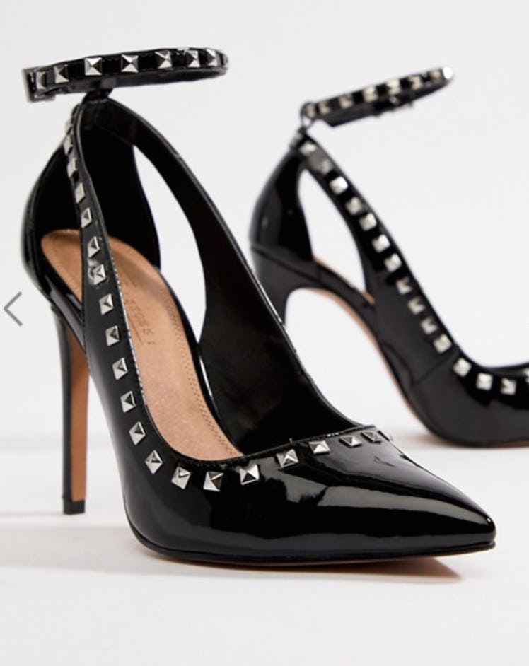 ASOS DESIGN Persuade studded pointed high heels