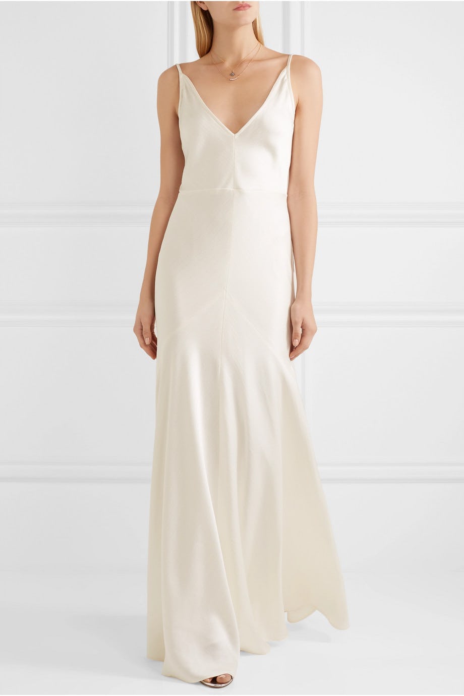 carolyn bessette style wedding dress