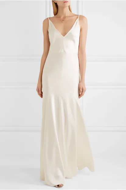 6 Wedding Dresses Like Carolyn Bessette Kennedy S That Are Perfect For Minimalist Brides