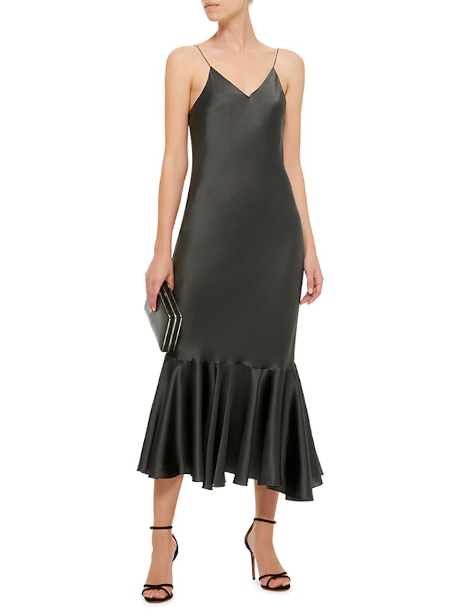 M'O Exclusive Silk-Satin Slip Dress