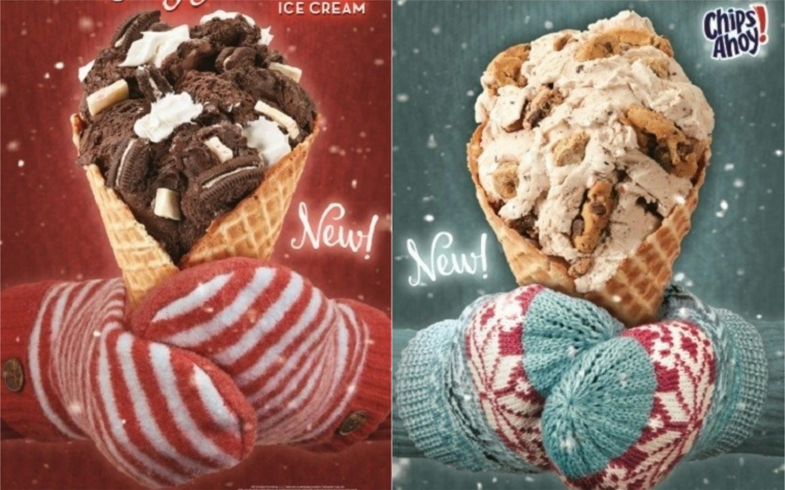 Cold Stone Creamery's Winter Flavors Include Remixes On Chips Ahoy & Oreos