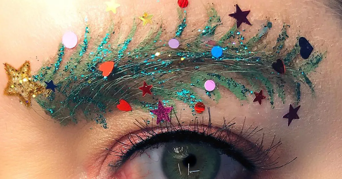 Christmas Tree Brows Are The Latest Festive Holiday Beauty Trend You'll ...