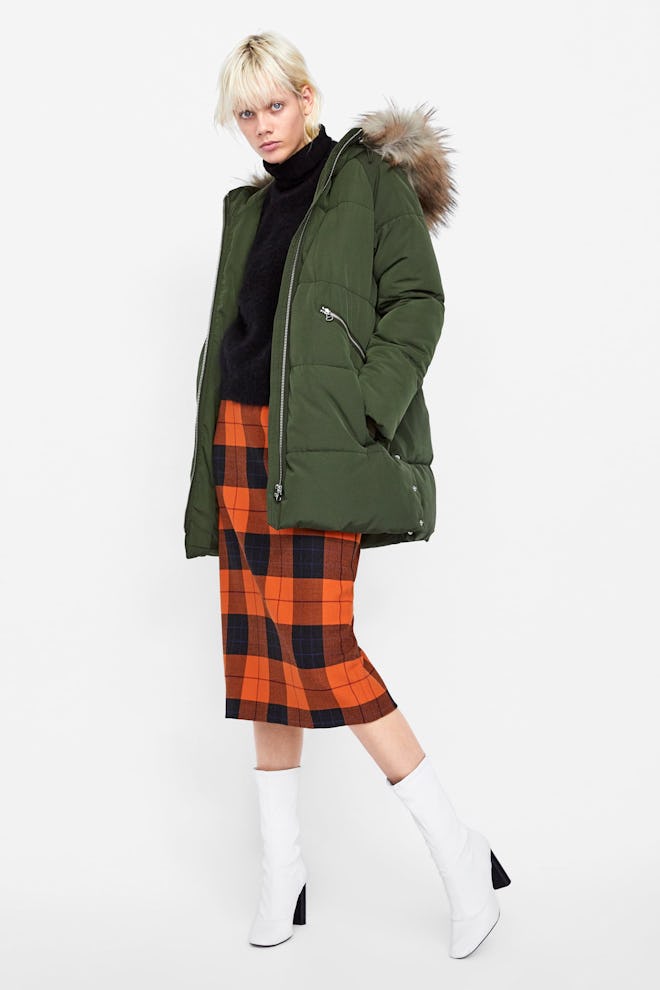Quilted Parka With Hood