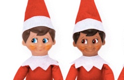 two elves on the shelf