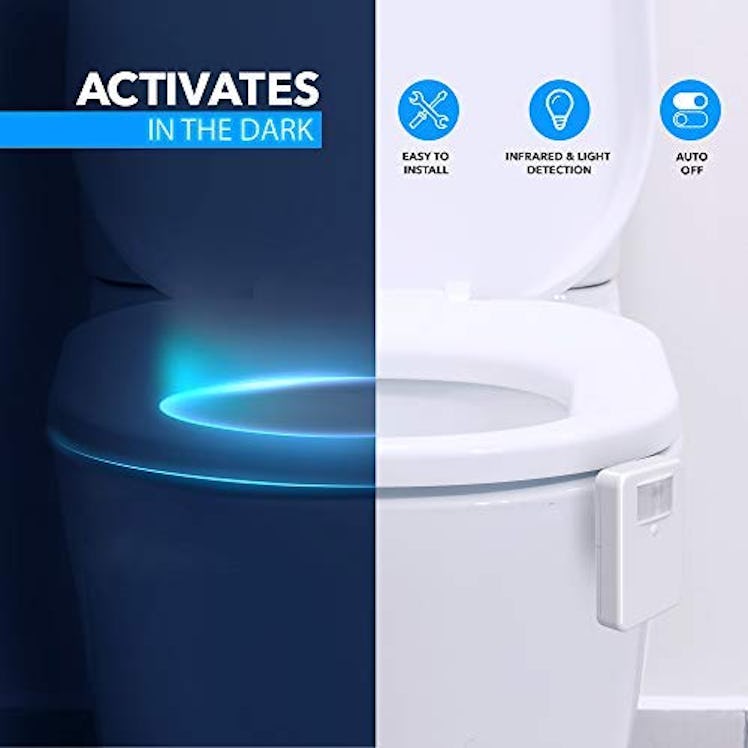 LumiLux Motion Sensor LED Toilet Light