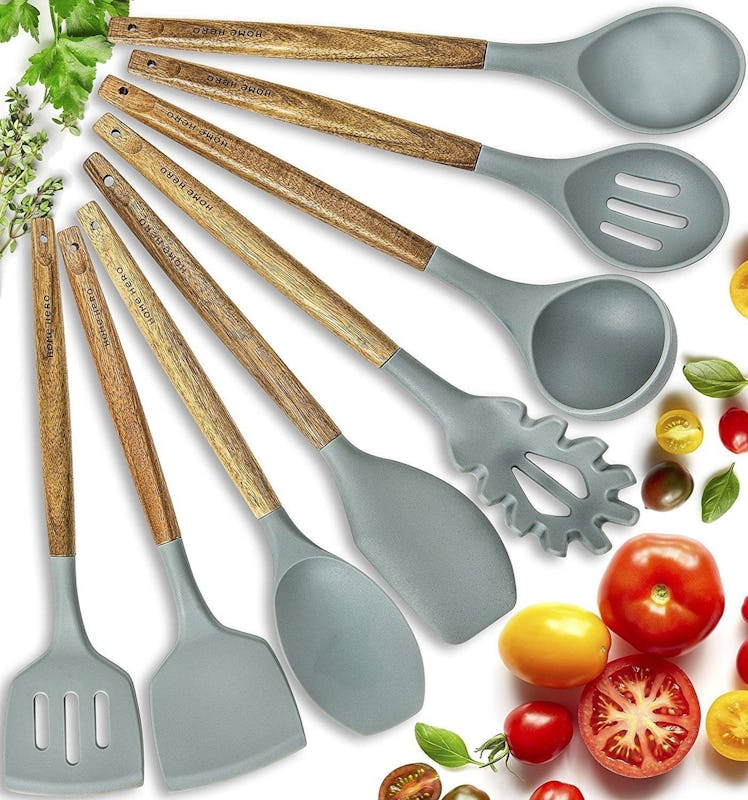 HomeHero Silicone Utensil Set (8 Pieces)