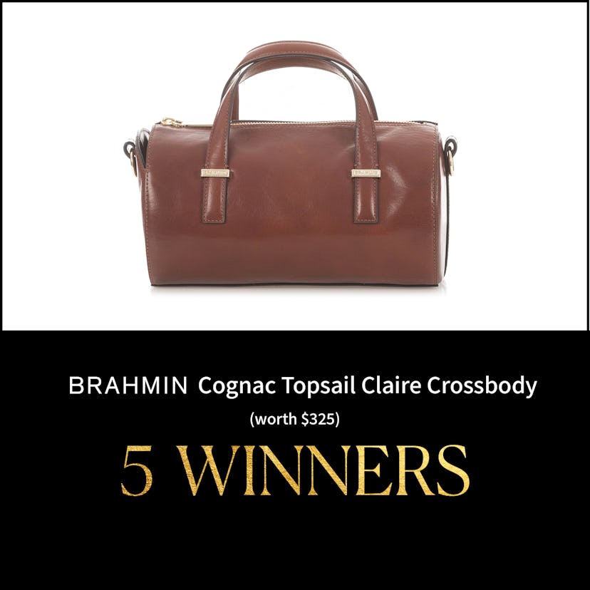 Brahmin Cognac Topsail Claire Crossbody