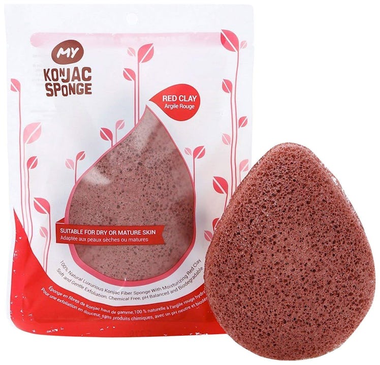 MY Konjac Sponge French Red Clay Sponge
