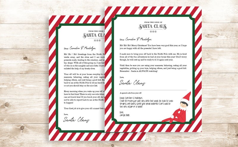 15 Elf On The Shelf Printable Letters From Santa That'll Make Your Kids ...