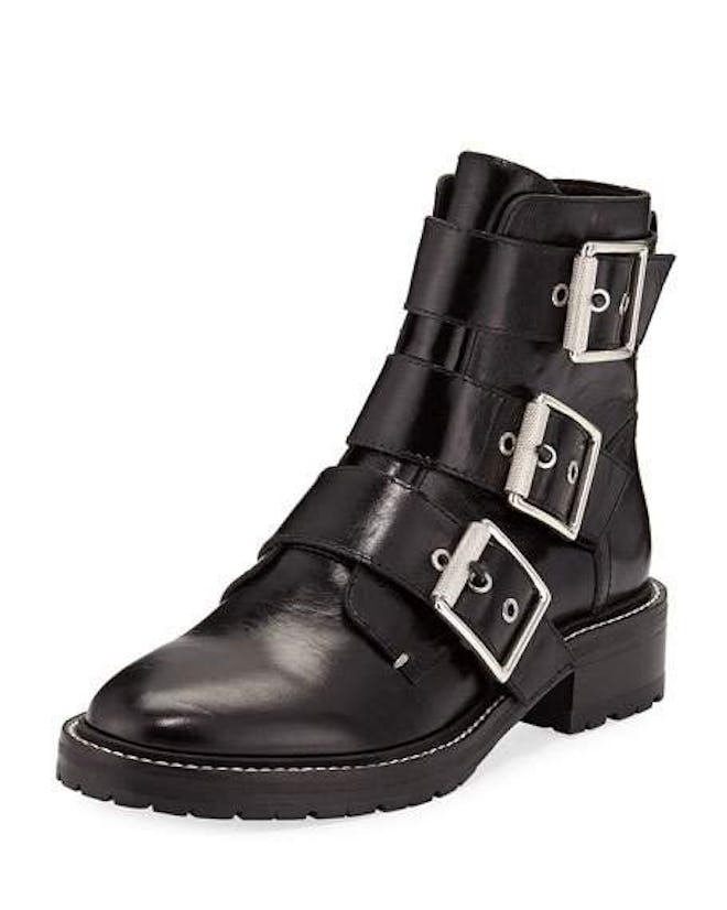 Cannon Leather Buckle Boots