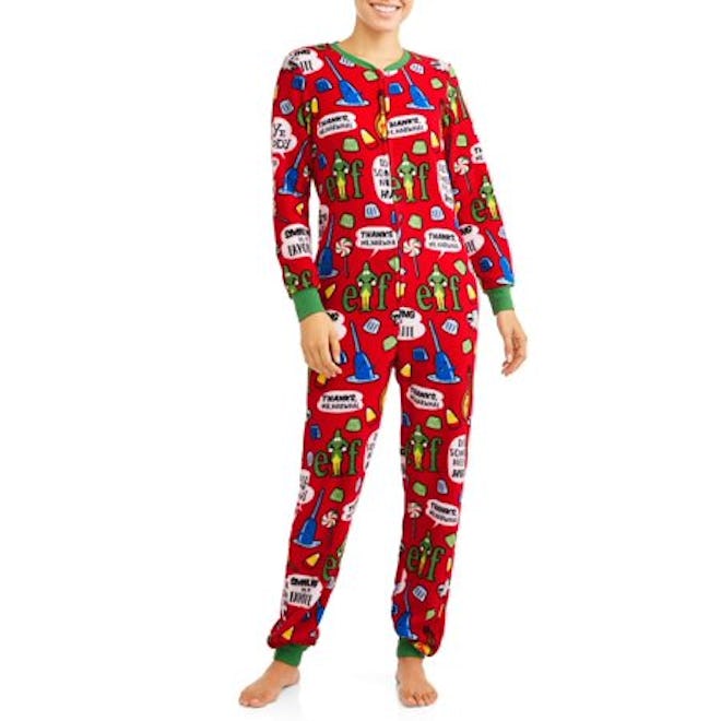 Elf Women's and Women's Plus Dropseat Union Suit