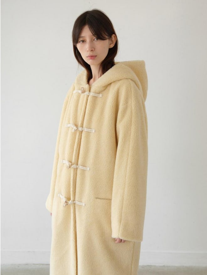 AMOMENTO Furry Toggle Coat