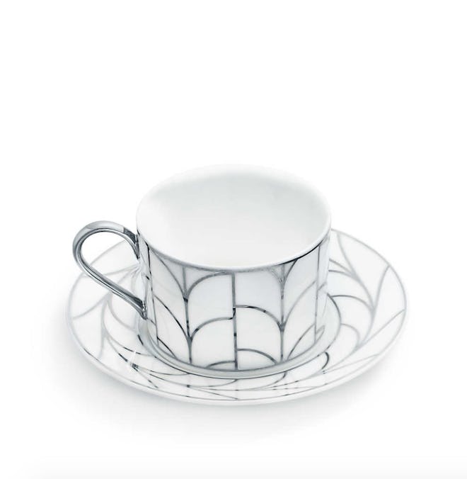 Tiffany & Co. Wheat Leaf Cup and Saucer