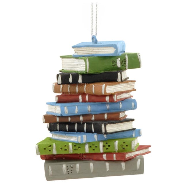 Book Pile Ornament 