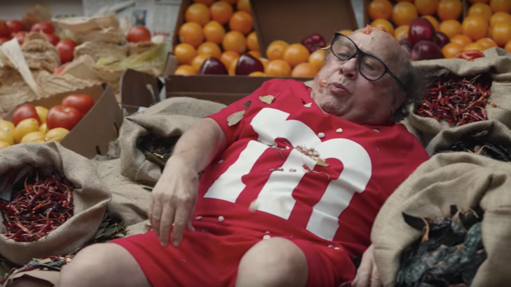 The M Amp M S 2018 Super Bowl Commercial Shows Danny Devito As