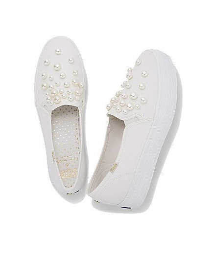 Women's keds x kate spade new york champion pearl leather sale