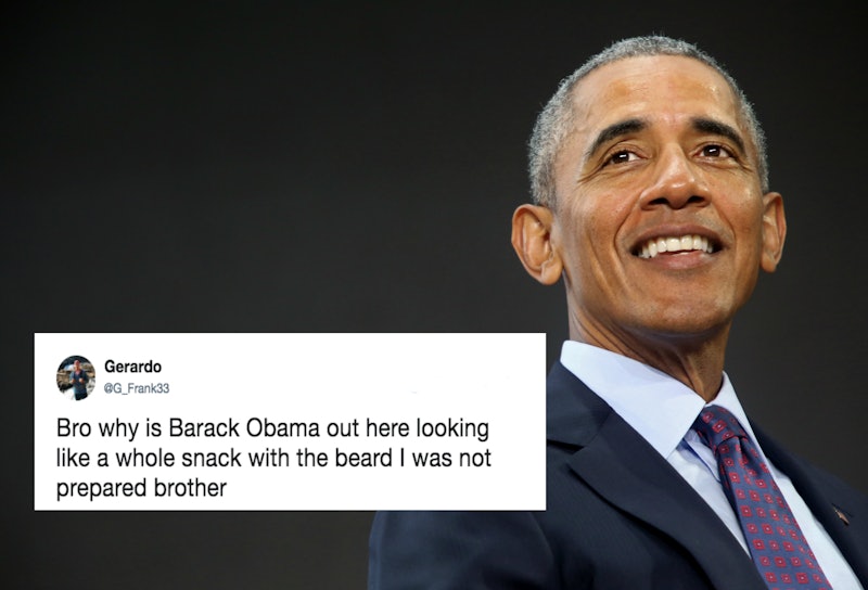 Obama S Facial Hair Photo Is Like Nothing Ever Seen Before It S Giving Twitter Major Feels