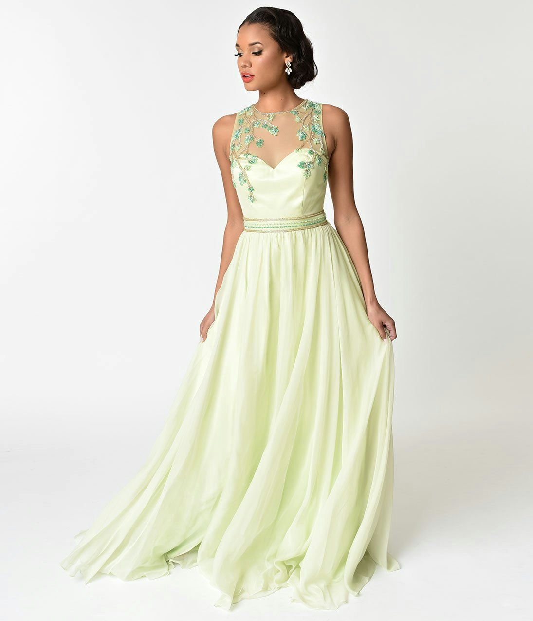 princess tiana inspired prom dress