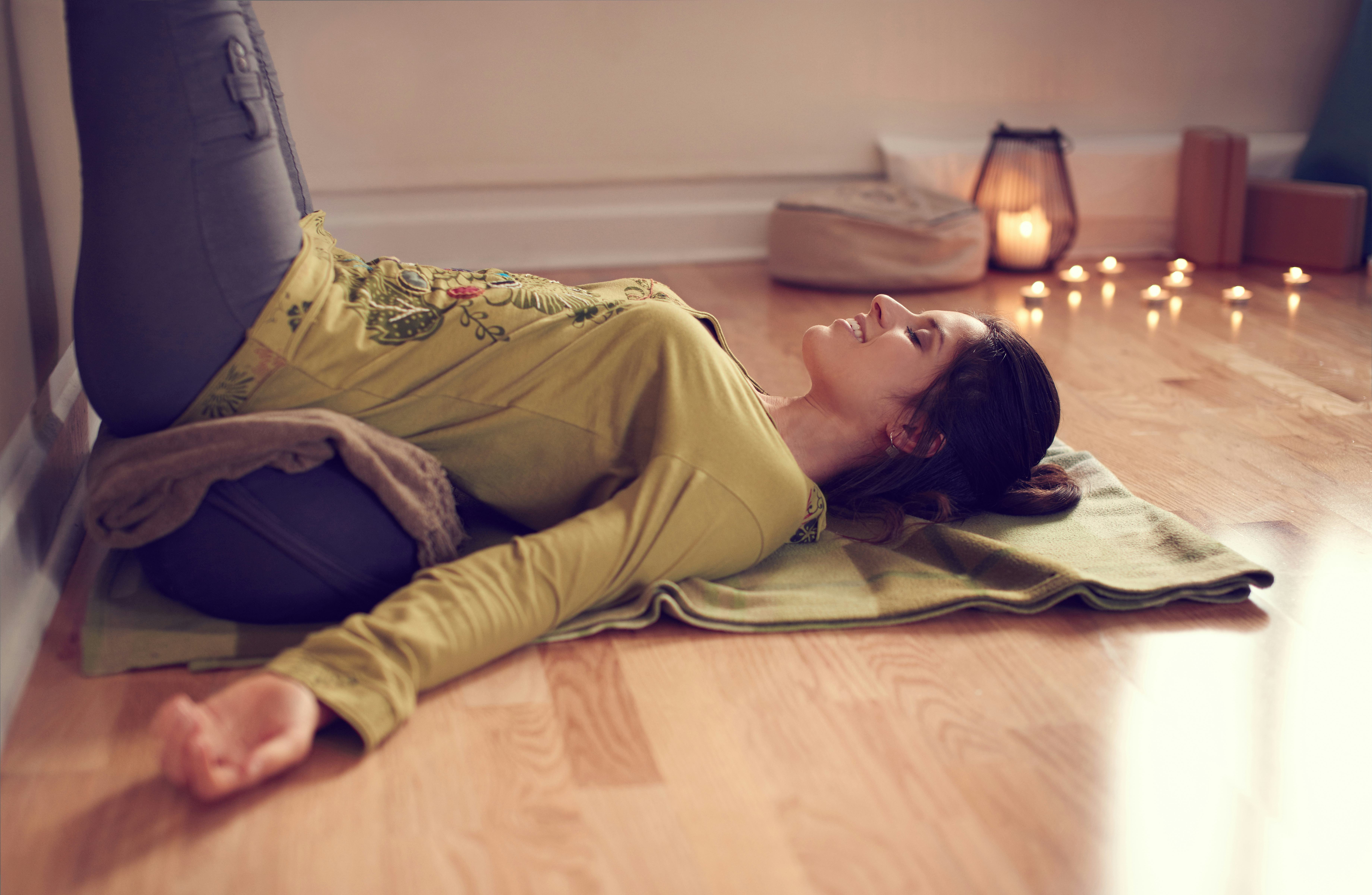 weighted yoga blanket