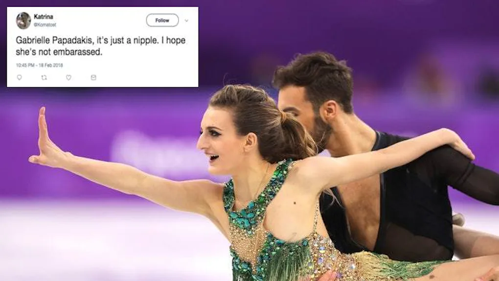 Gabriella Papadakis' Wardrobe Malfunction Can't Keep Her From Going For