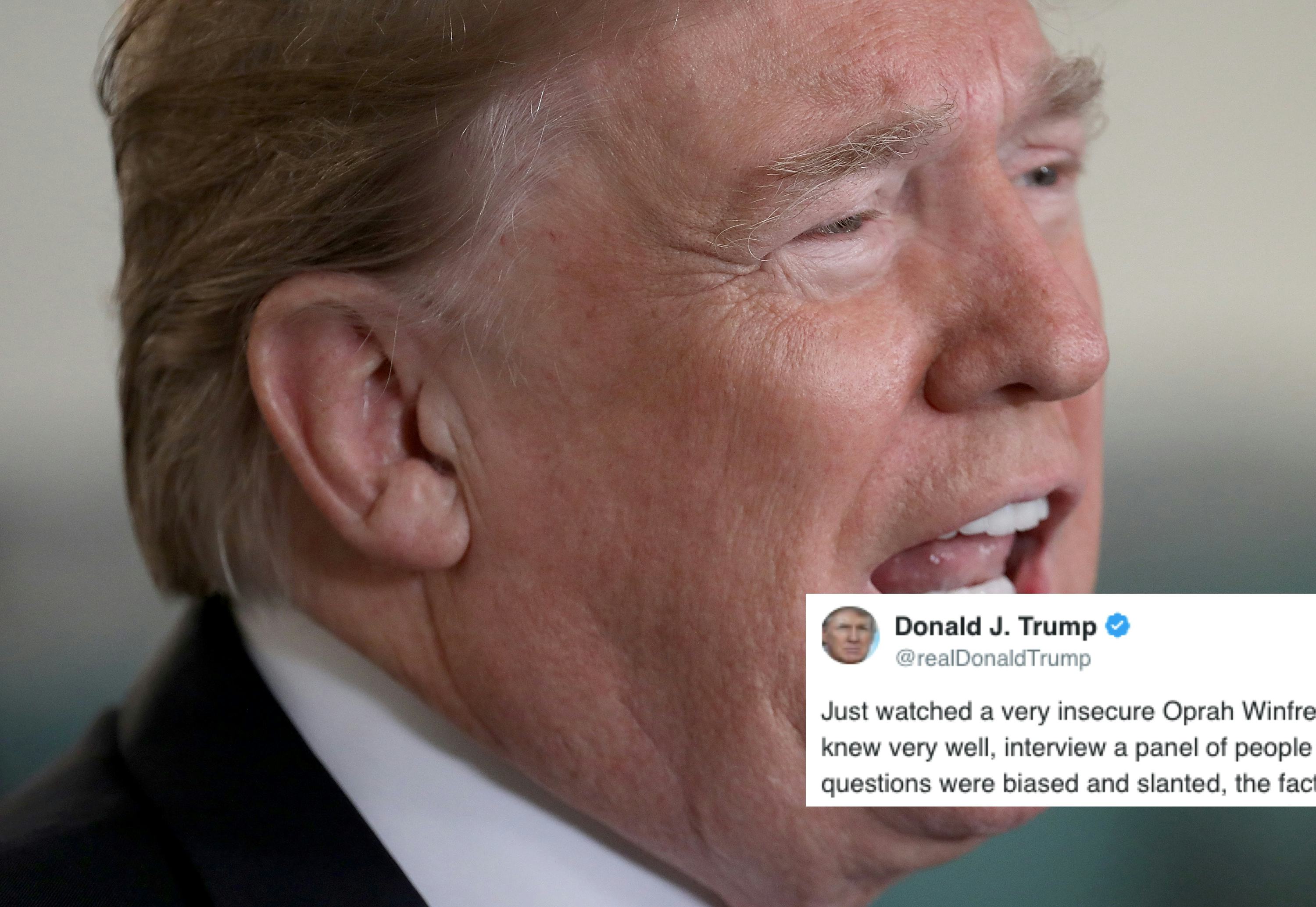 Donald Trump Called Oprah "Insecure" In A Tweet & The Internet Is ...