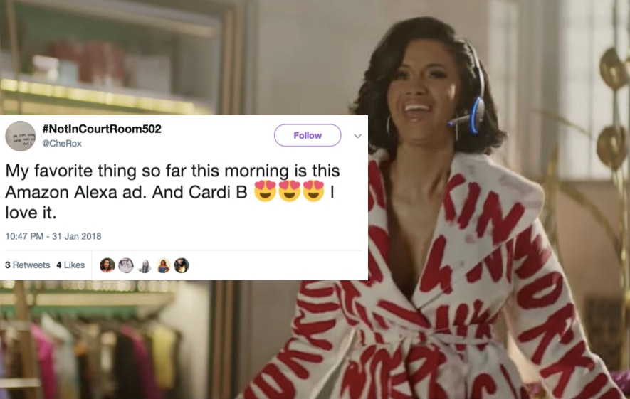 Tweets About Cardi B In Amazon s Super Bowl Commercial Prove