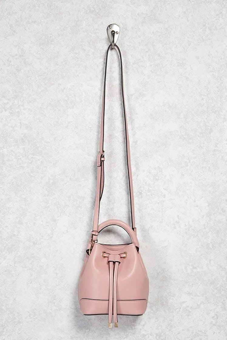 Faux Leather Mini Bucket Bag, $16, Forever 21