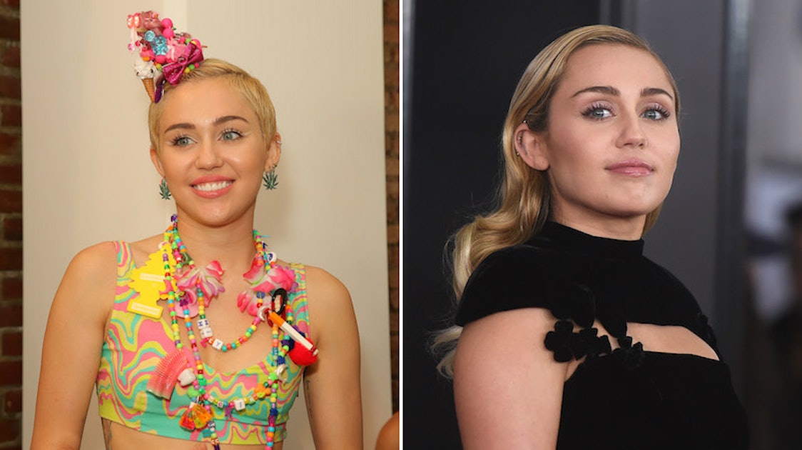 Photos Of Miley Cyrus Then Vs. Now Show How Much She's Changed