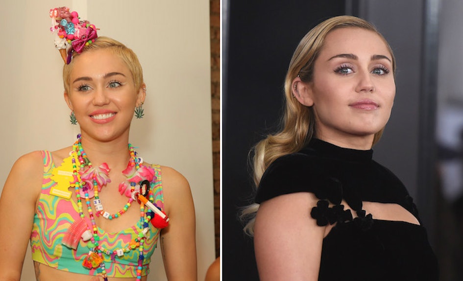 Photos Of Miley Cyrus Then Vs. Now Show How Much She's Changed