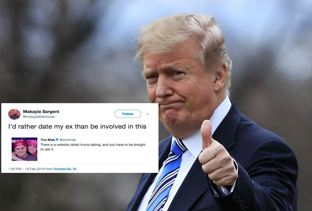 These Tweets About Trump.dating Are Roasting It So Hard