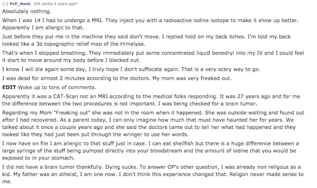 15 People On Reddit Describe What They Saw During Their Near-Death ...