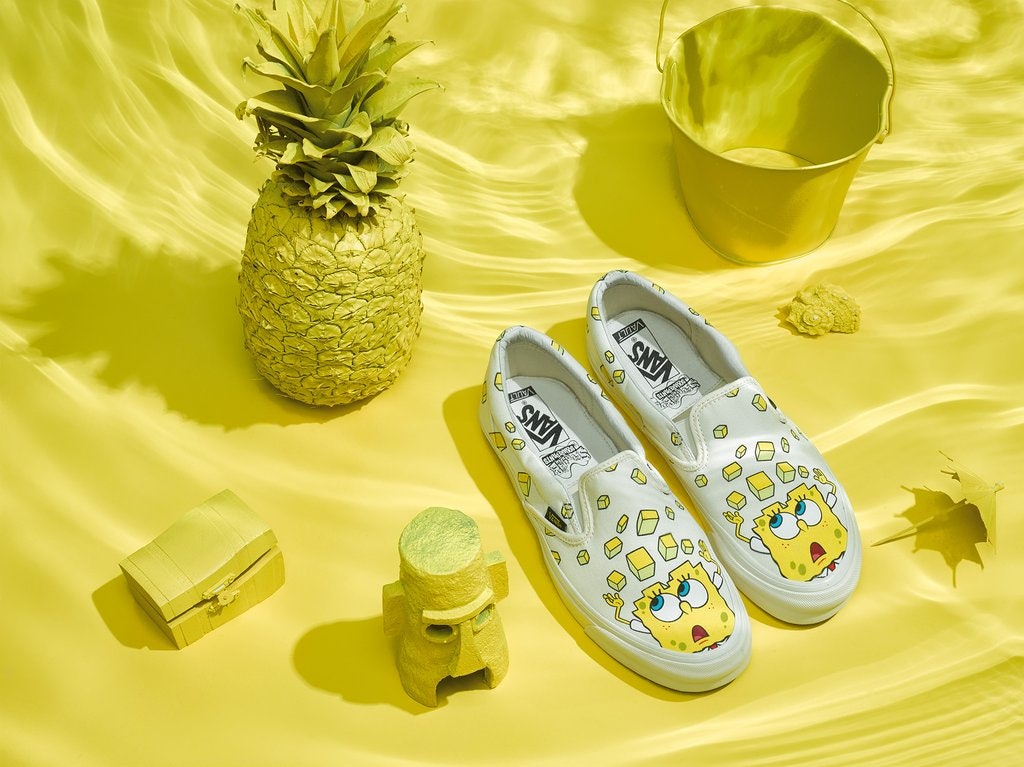 vans x spongebob slip on