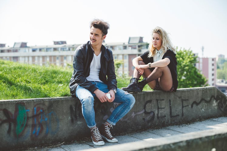 Woman upset that her partner didn't say "I love you" back.