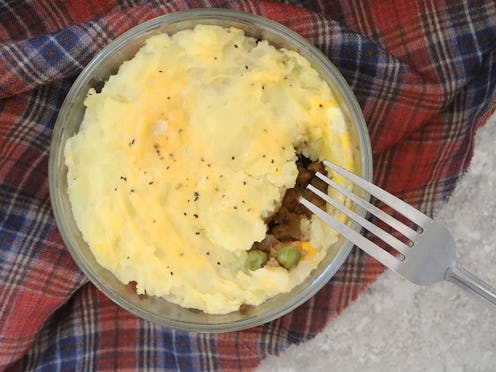 A Shepherd pie served for one person