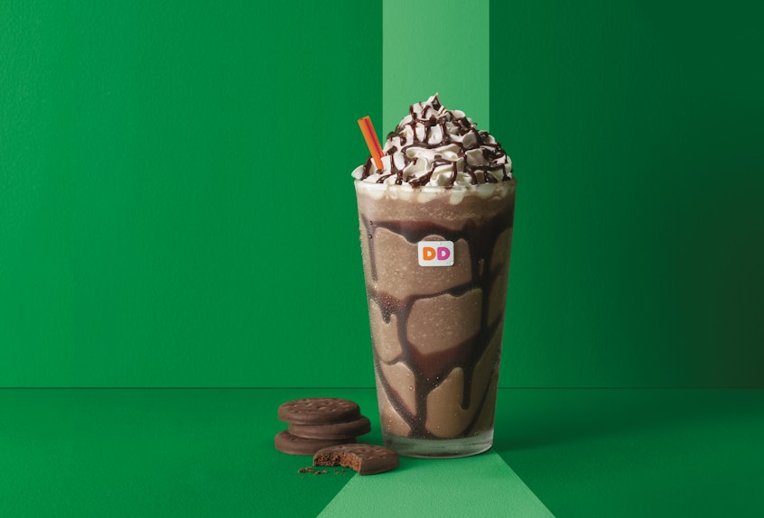 Dunkin' Donuts' Girl Scout Cookie Coffee Flavors Are Here & You Need To