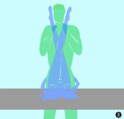 Want to try standing sex? Consider X Marks The Spot.