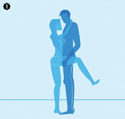 The three-legged dog is a fun standing position to try.