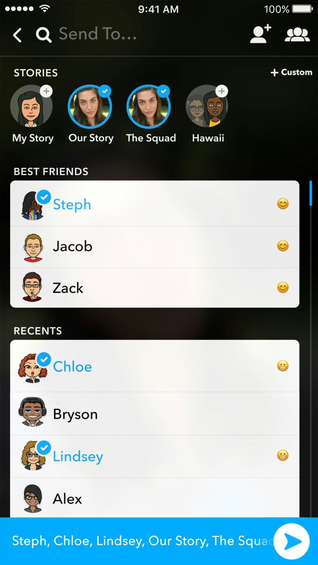 snapchat web page