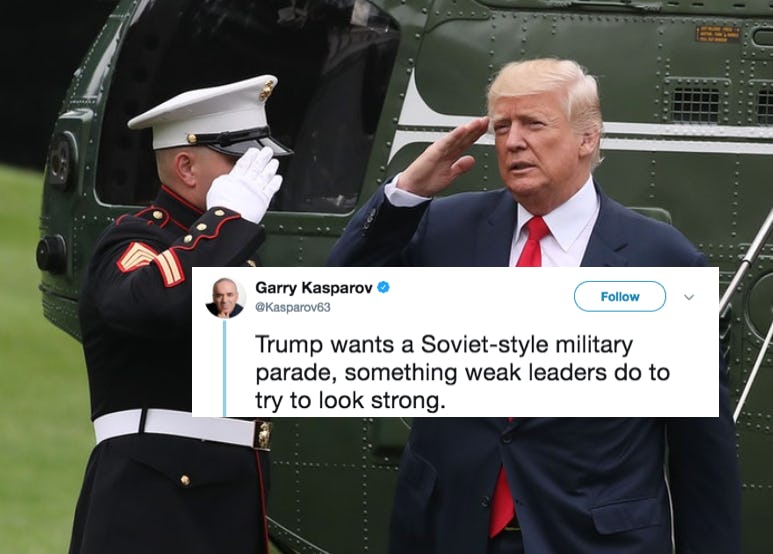 Tweets About Trump’s Military Parade Explain Why His Latest Request Is ...