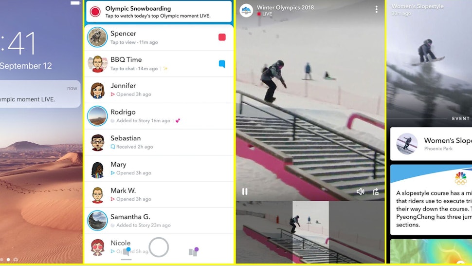 How To Stream The 2018 Winter Olympics On Snapchat Watch Key Moments From The Games Live How To Stream The 2018 Winter Olympics On Snapchat Watch Key Moments From The Games Live