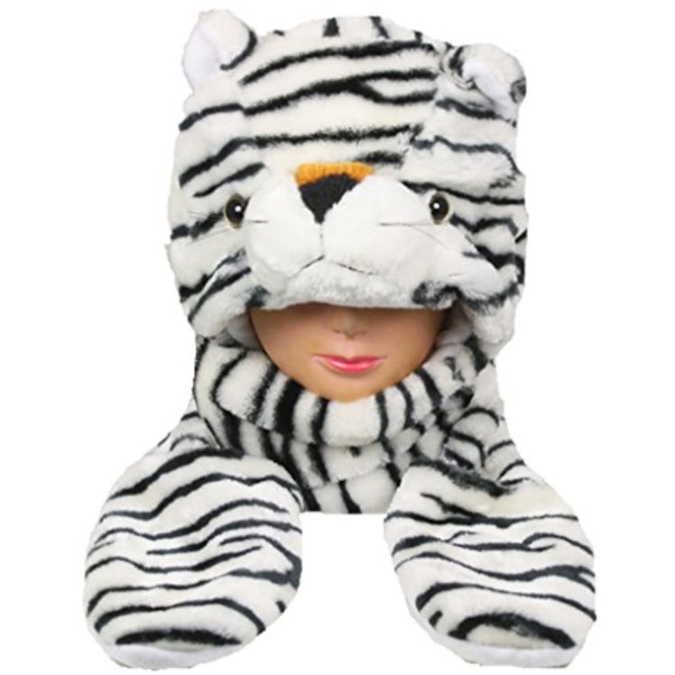 Silver Fever Plush Soft Animal Beanie Hat 