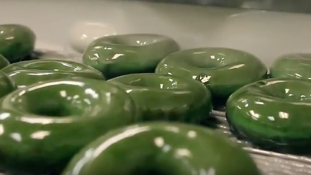 These Krispy Kreme Green Doughnuts Are Perfect For Your St