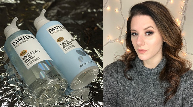 micellar water before and after