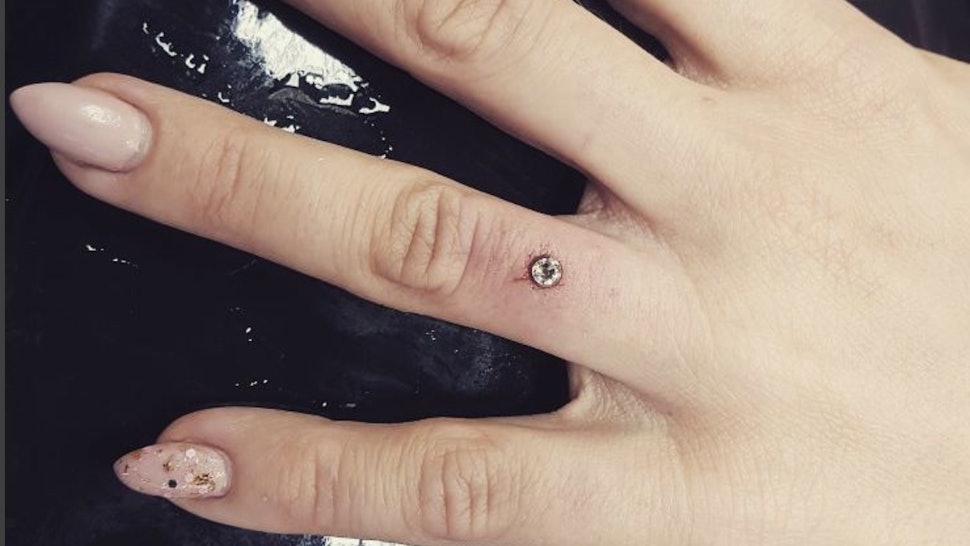 Dermal Diamond Finger Piercings May Make Rings Obsolete