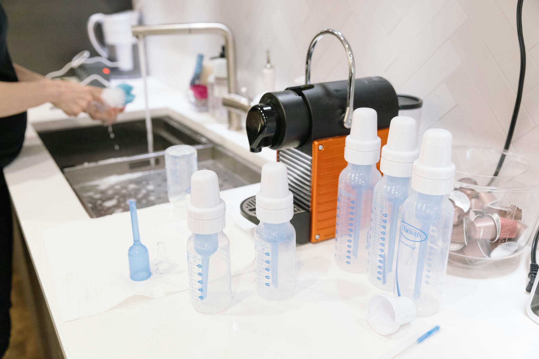 sanitizing baby bottles in dishwasher