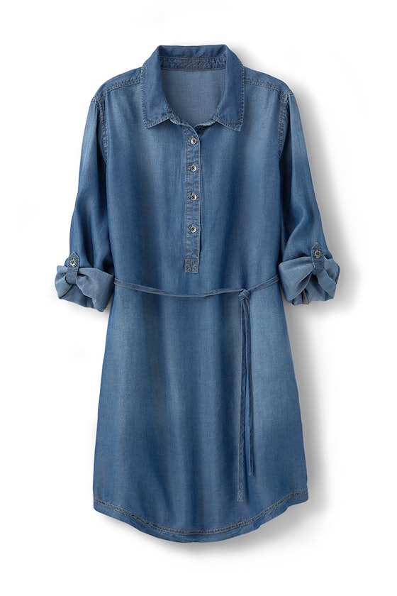 Time and Tru Belted Shirt Dress