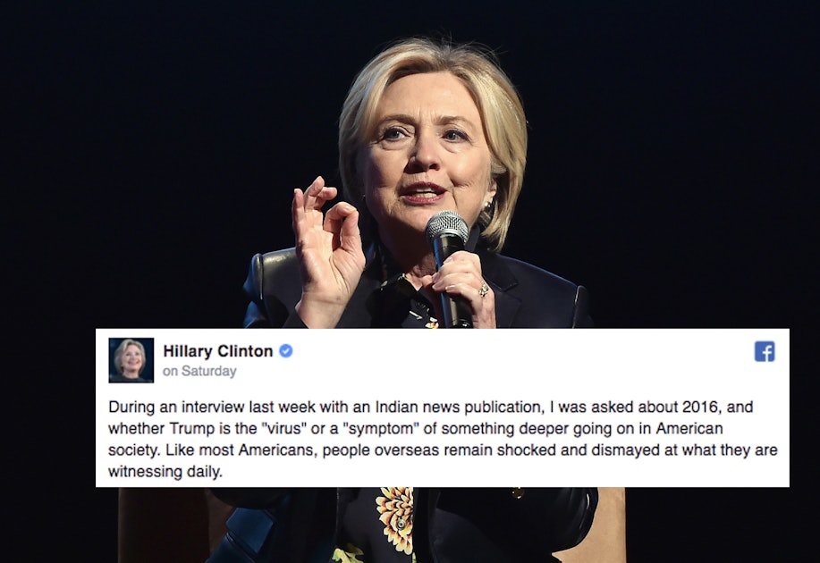 Hillary Clinton S Facebook Post About Her Trump Comments Tries To Explain What She Really Meant
